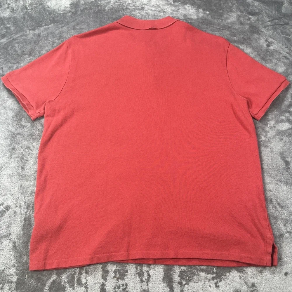 Ralph Lauren‎ Polo Shirt Mens L Red Classic Fit Short Sleeve Pony Preppy Knit